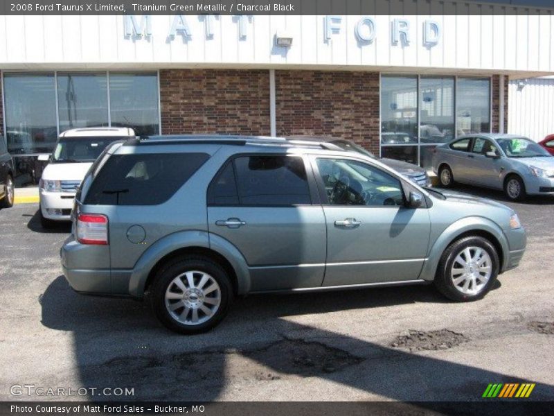 Titanium Green Metallic / Charcoal Black 2008 Ford Taurus X Limited