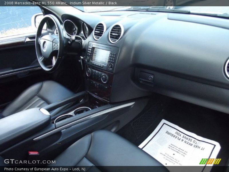 Iridium Silver Metallic / Black 2008 Mercedes-Benz ML 550 4Matic
