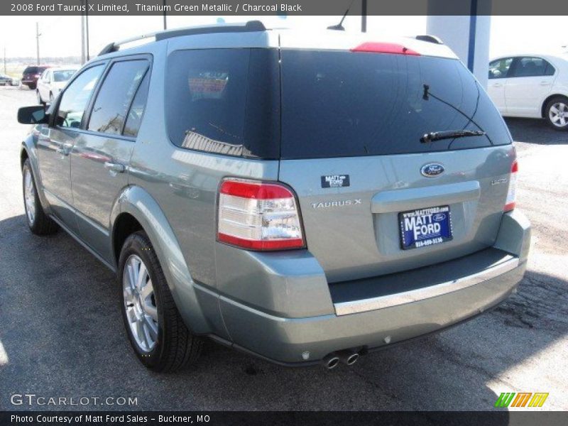 Titanium Green Metallic / Charcoal Black 2008 Ford Taurus X Limited