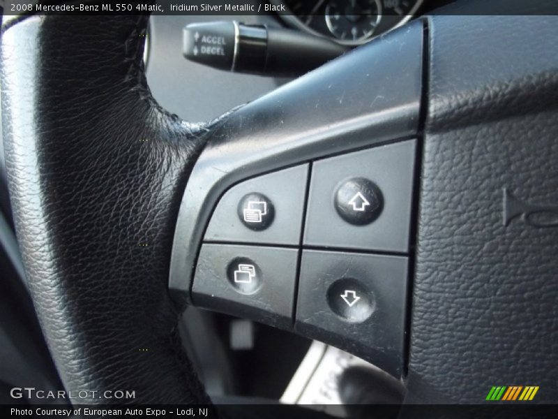 Iridium Silver Metallic / Black 2008 Mercedes-Benz ML 550 4Matic