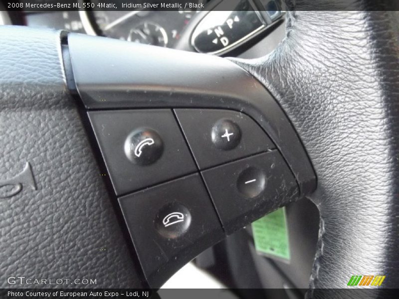 Iridium Silver Metallic / Black 2008 Mercedes-Benz ML 550 4Matic