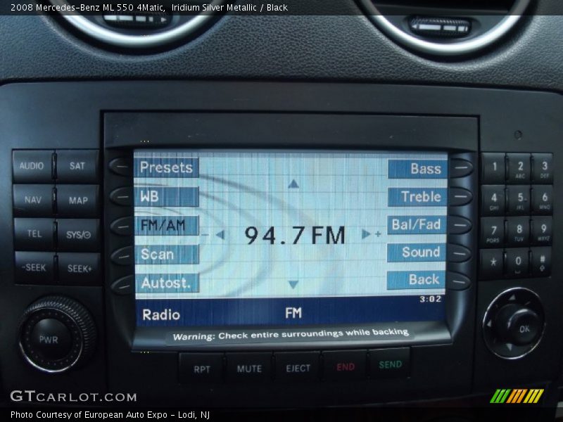 Iridium Silver Metallic / Black 2008 Mercedes-Benz ML 550 4Matic