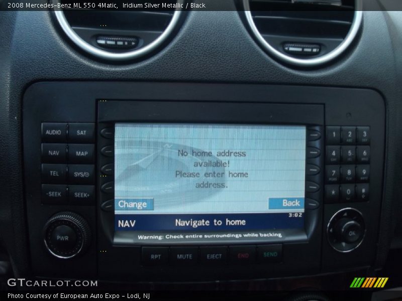 Iridium Silver Metallic / Black 2008 Mercedes-Benz ML 550 4Matic