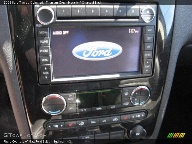 Titanium Green Metallic / Charcoal Black 2008 Ford Taurus X Limited