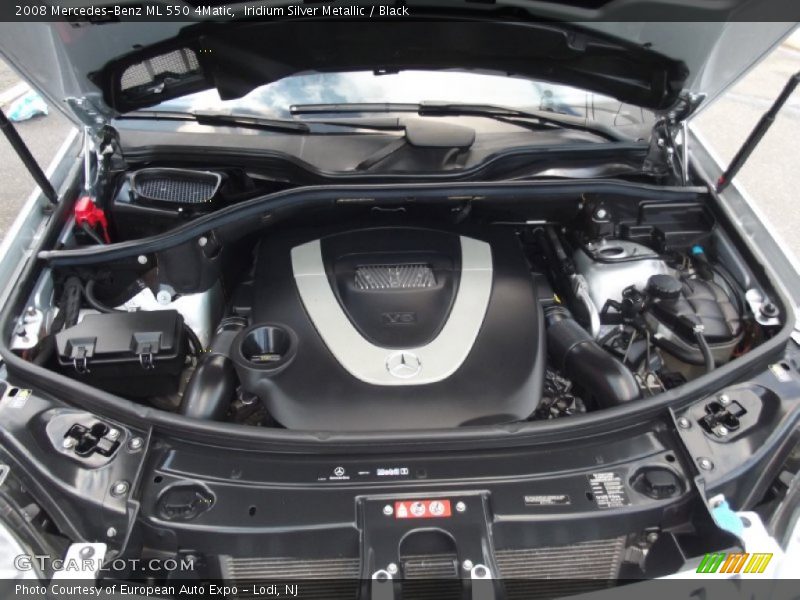 Iridium Silver Metallic / Black 2008 Mercedes-Benz ML 550 4Matic