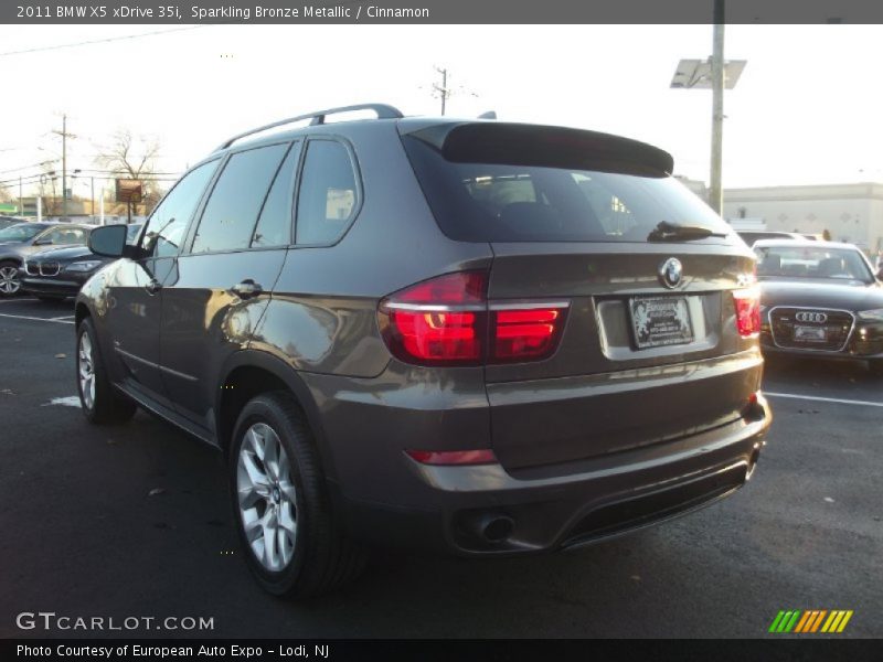 Sparkling Bronze Metallic / Cinnamon 2011 BMW X5 xDrive 35i
