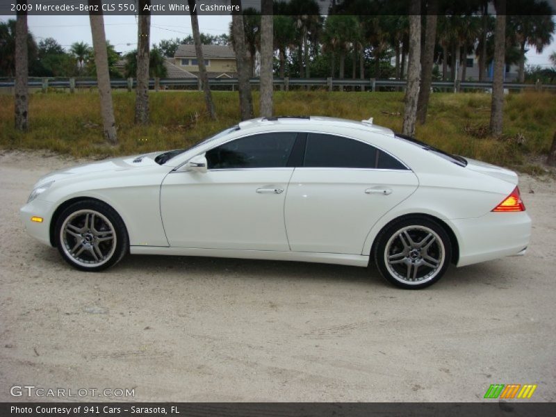 Arctic White / Cashmere 2009 Mercedes-Benz CLS 550