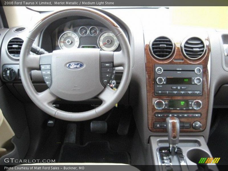 Merlot Metallic / Medium Light Stone 2008 Ford Taurus X Limited