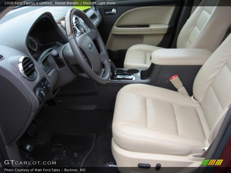 Merlot Metallic / Medium Light Stone 2008 Ford Taurus X Limited