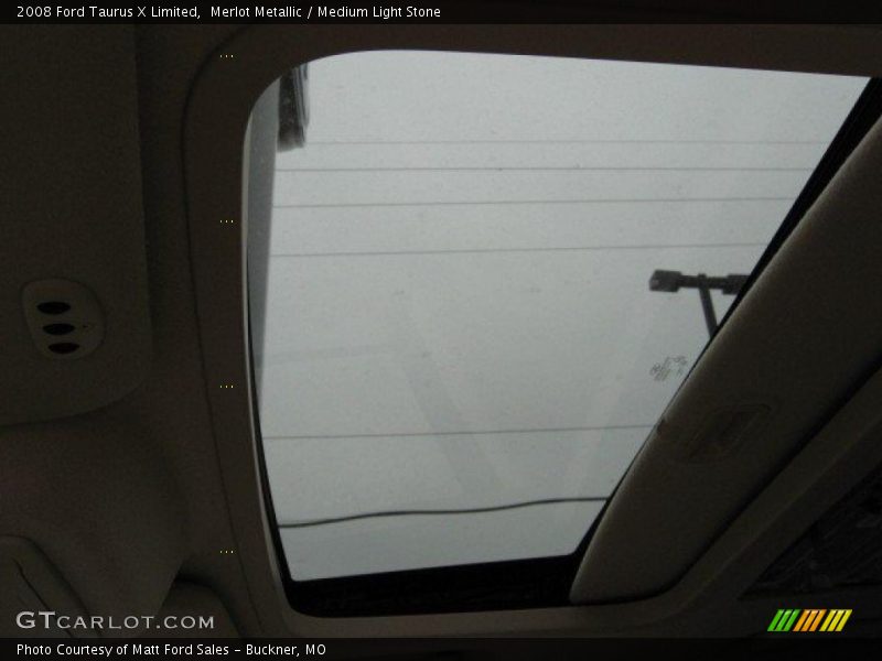 Merlot Metallic / Medium Light Stone 2008 Ford Taurus X Limited