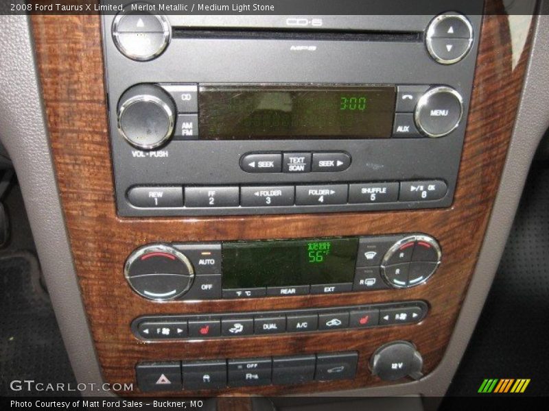 Merlot Metallic / Medium Light Stone 2008 Ford Taurus X Limited