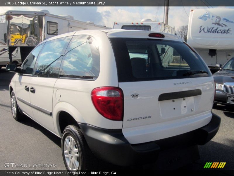 Stone White / Medium Slate Gray 2006 Dodge Caravan SE