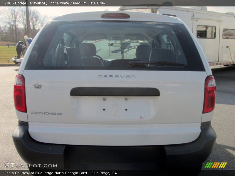Stone White / Medium Slate Gray 2006 Dodge Caravan SE