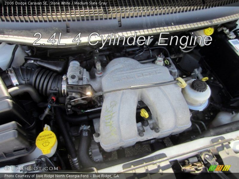 Stone White / Medium Slate Gray 2006 Dodge Caravan SE