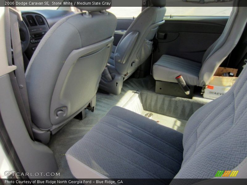 Stone White / Medium Slate Gray 2006 Dodge Caravan SE