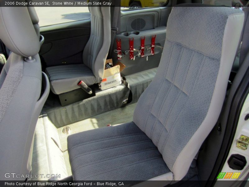 Stone White / Medium Slate Gray 2006 Dodge Caravan SE