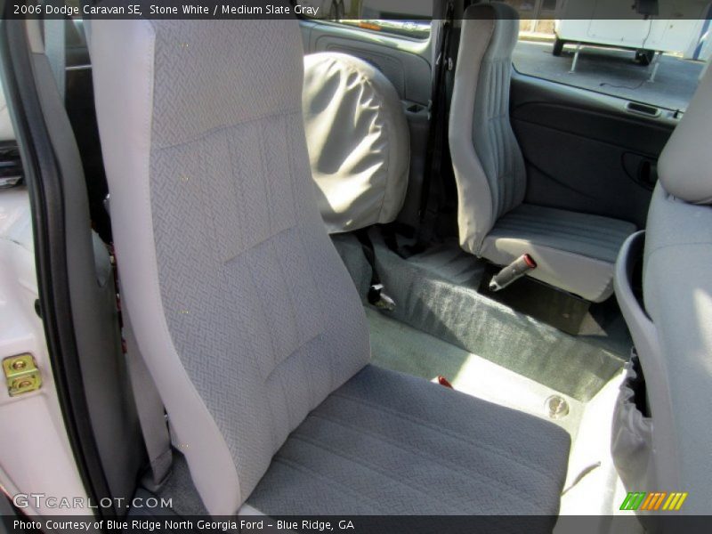 Stone White / Medium Slate Gray 2006 Dodge Caravan SE