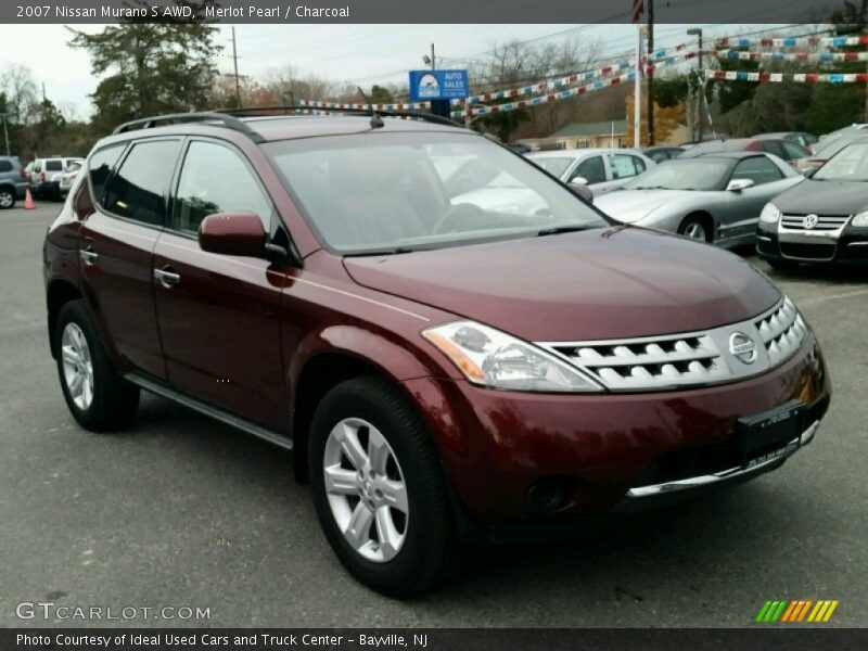 Merlot Pearl / Charcoal 2007 Nissan Murano S AWD