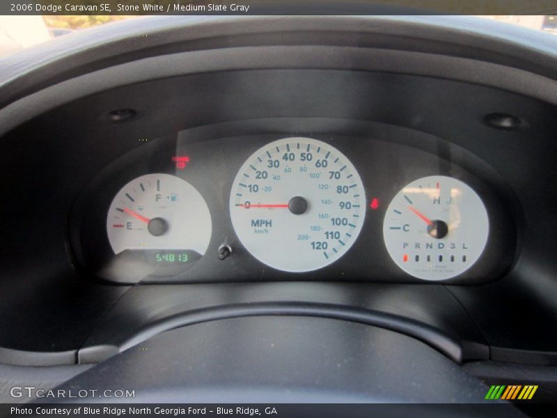 Stone White / Medium Slate Gray 2006 Dodge Caravan SE