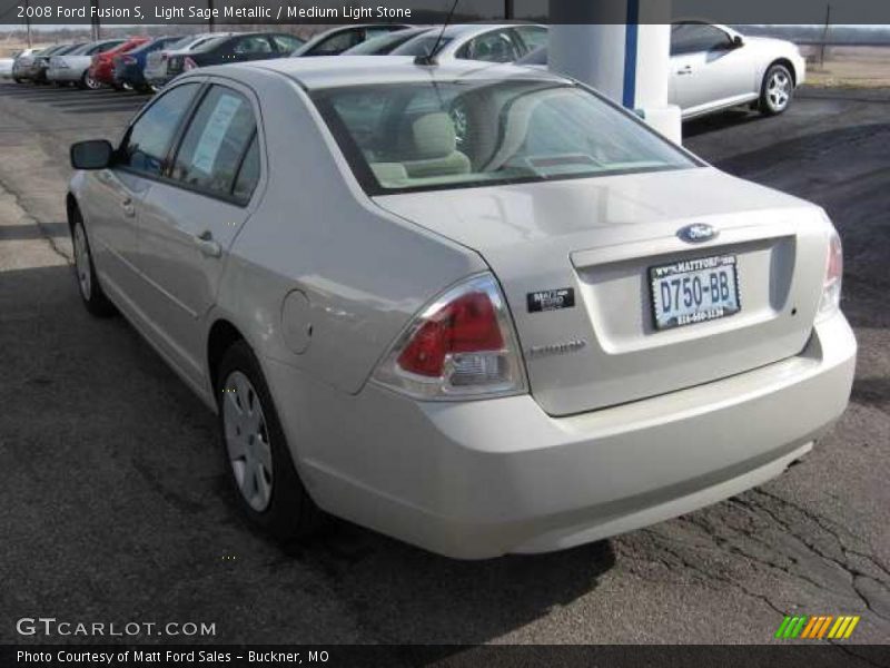 Light Sage Metallic / Medium Light Stone 2008 Ford Fusion S