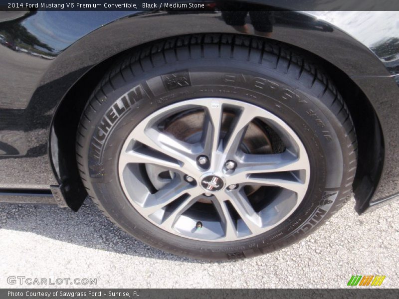 Black / Medium Stone 2014 Ford Mustang V6 Premium Convertible