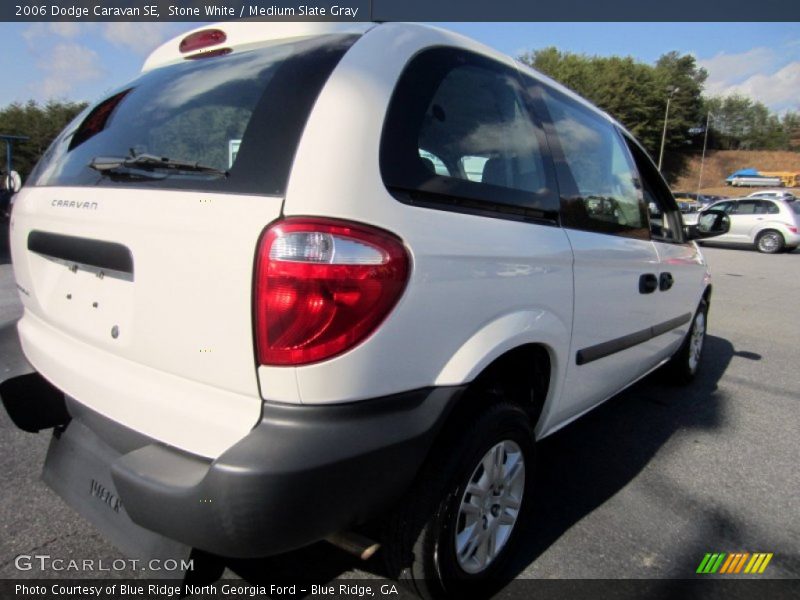Stone White / Medium Slate Gray 2006 Dodge Caravan SE