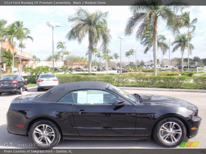 Black / Medium Stone 2014 Ford Mustang V6 Premium Convertible