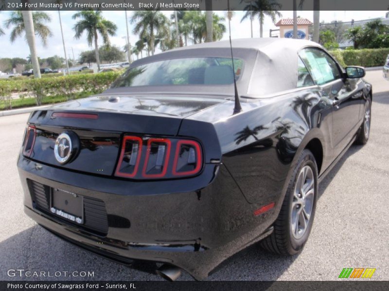Black / Medium Stone 2014 Ford Mustang V6 Premium Convertible