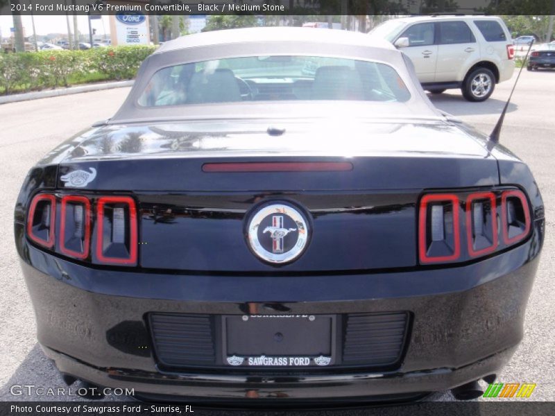 Black / Medium Stone 2014 Ford Mustang V6 Premium Convertible