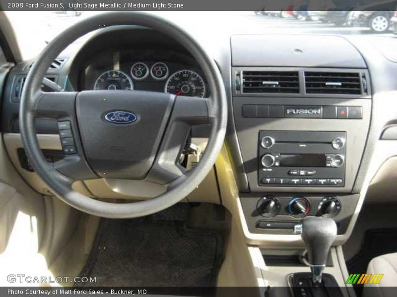 Light Sage Metallic / Medium Light Stone 2008 Ford Fusion S
