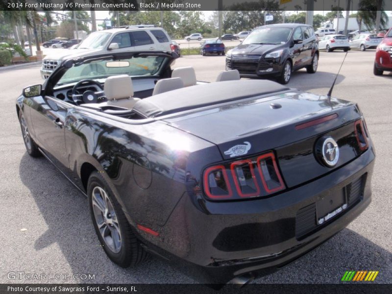 Black / Medium Stone 2014 Ford Mustang V6 Premium Convertible