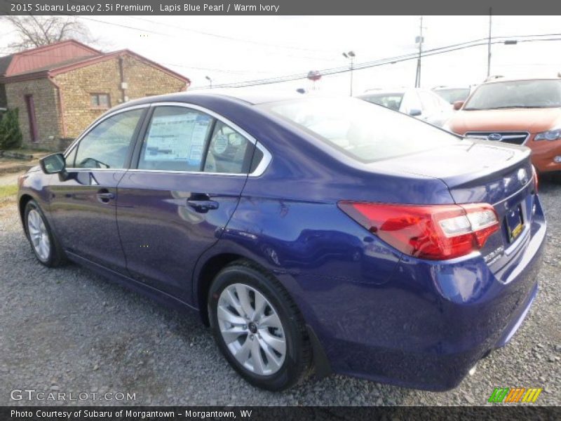 Lapis Blue Pearl / Warm Ivory 2015 Subaru Legacy 2.5i Premium