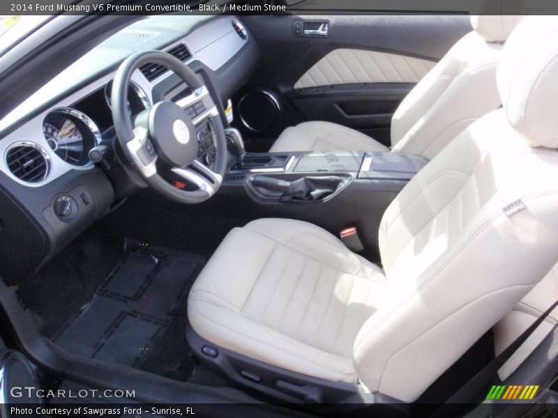Black / Medium Stone 2014 Ford Mustang V6 Premium Convertible
