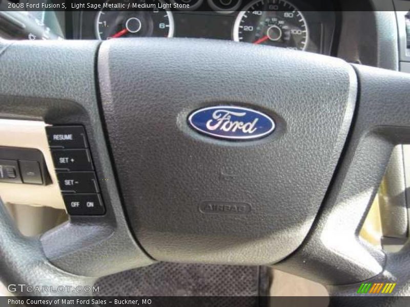 Light Sage Metallic / Medium Light Stone 2008 Ford Fusion S