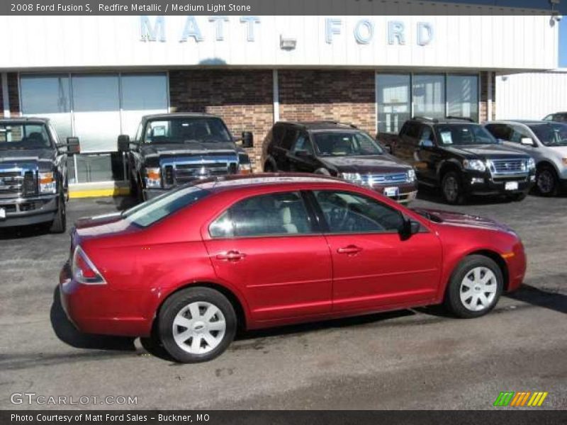 Redfire Metallic / Medium Light Stone 2008 Ford Fusion S