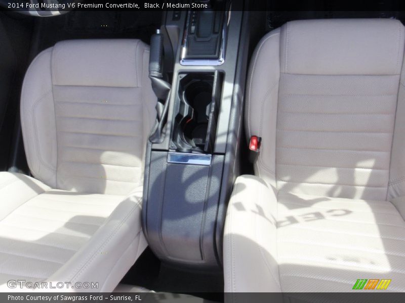 Black / Medium Stone 2014 Ford Mustang V6 Premium Convertible