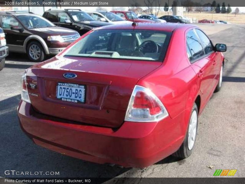 Redfire Metallic / Medium Light Stone 2008 Ford Fusion S