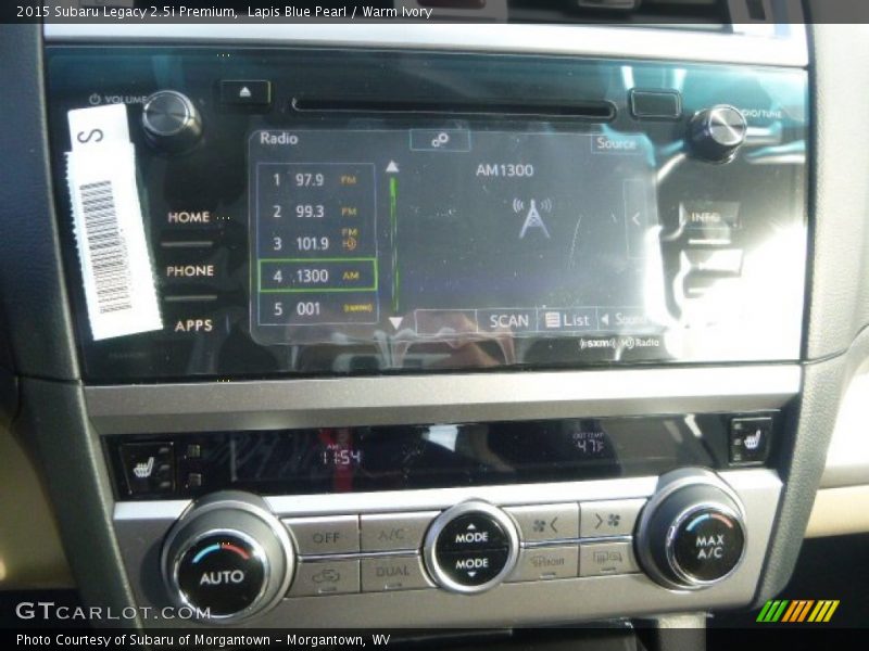 Lapis Blue Pearl / Warm Ivory 2015 Subaru Legacy 2.5i Premium