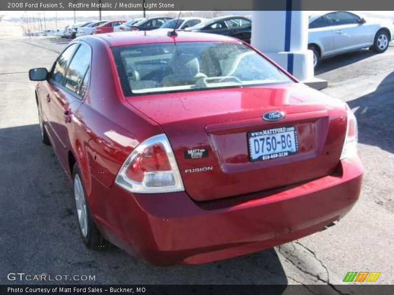 Redfire Metallic / Medium Light Stone 2008 Ford Fusion S