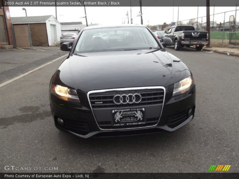 Brilliant Black / Black 2009 Audi A4 2.0T Premium quattro Sedan