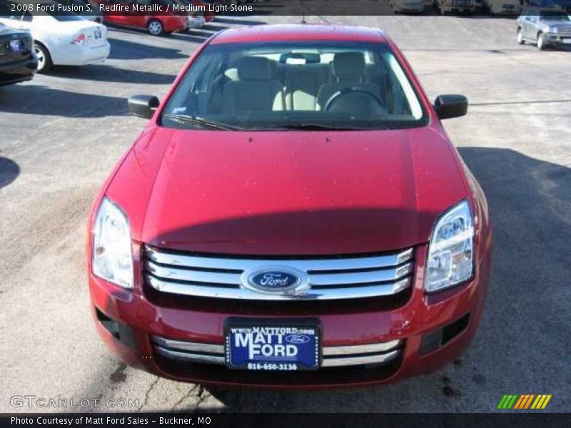 Redfire Metallic / Medium Light Stone 2008 Ford Fusion S