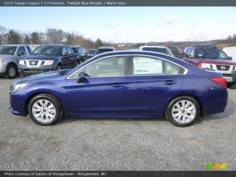 Twilight Blue Metallic / Warm Ivory 2015 Subaru Legacy 2.5i Premium