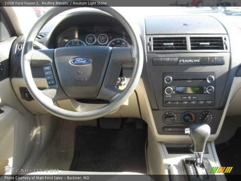 Redfire Metallic / Medium Light Stone 2008 Ford Fusion S