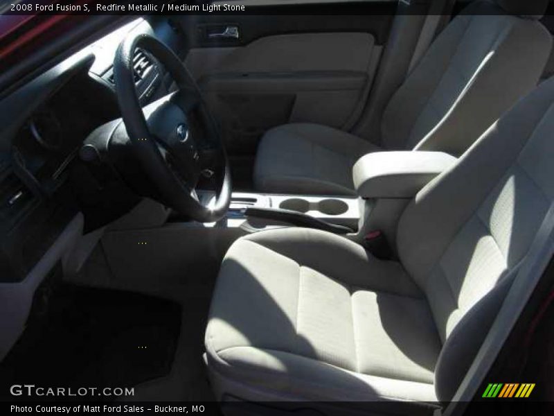 Redfire Metallic / Medium Light Stone 2008 Ford Fusion S