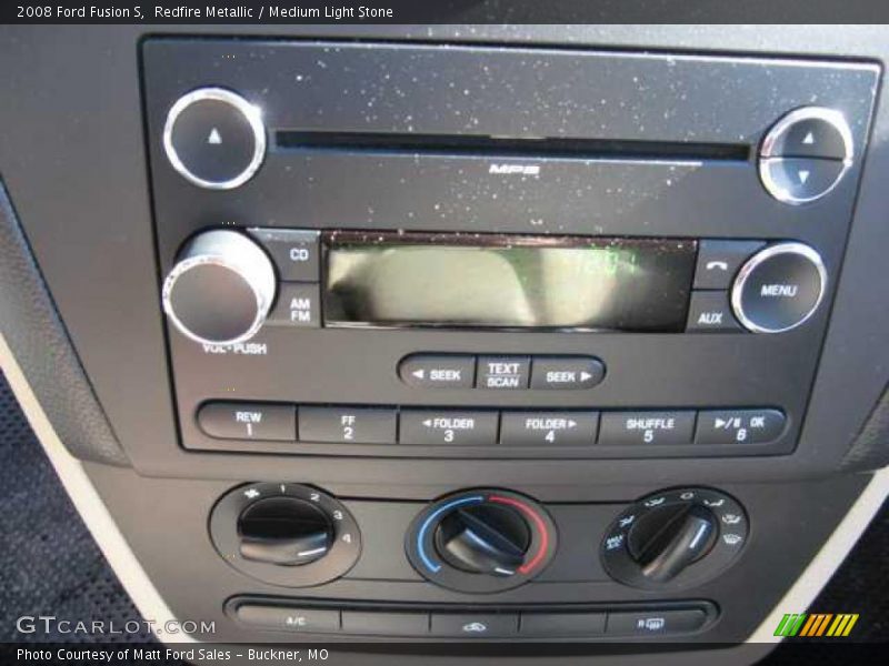 Redfire Metallic / Medium Light Stone 2008 Ford Fusion S