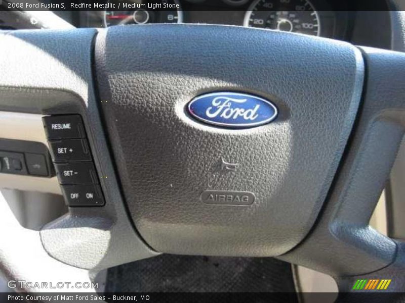 Redfire Metallic / Medium Light Stone 2008 Ford Fusion S