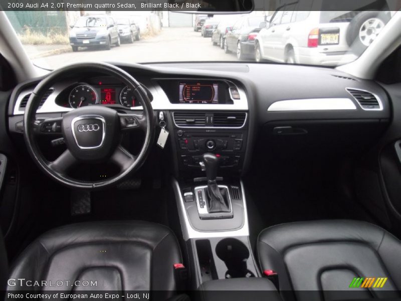 Brilliant Black / Black 2009 Audi A4 2.0T Premium quattro Sedan