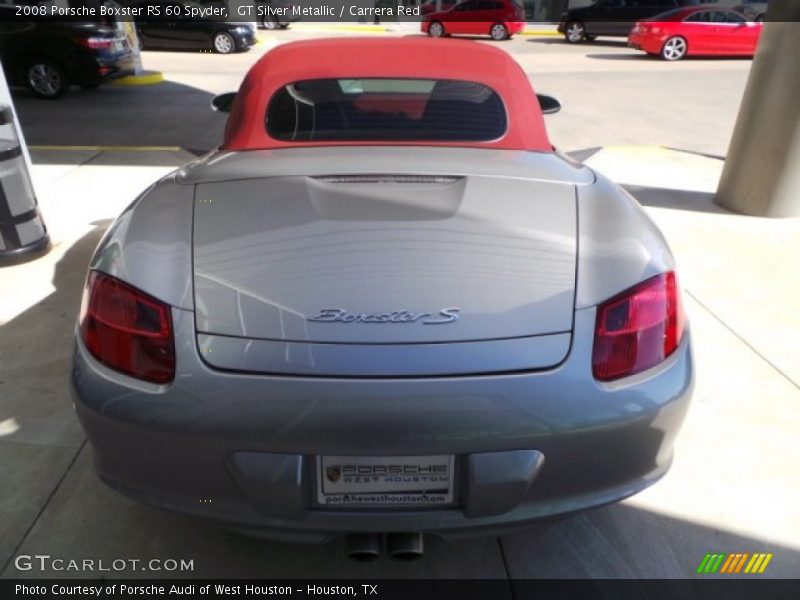 GT Silver Metallic / Carrera Red 2008 Porsche Boxster RS 60 Spyder