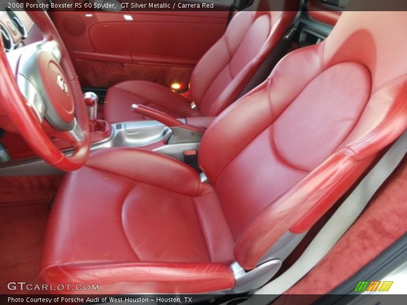 GT Silver Metallic / Carrera Red 2008 Porsche Boxster RS 60 Spyder