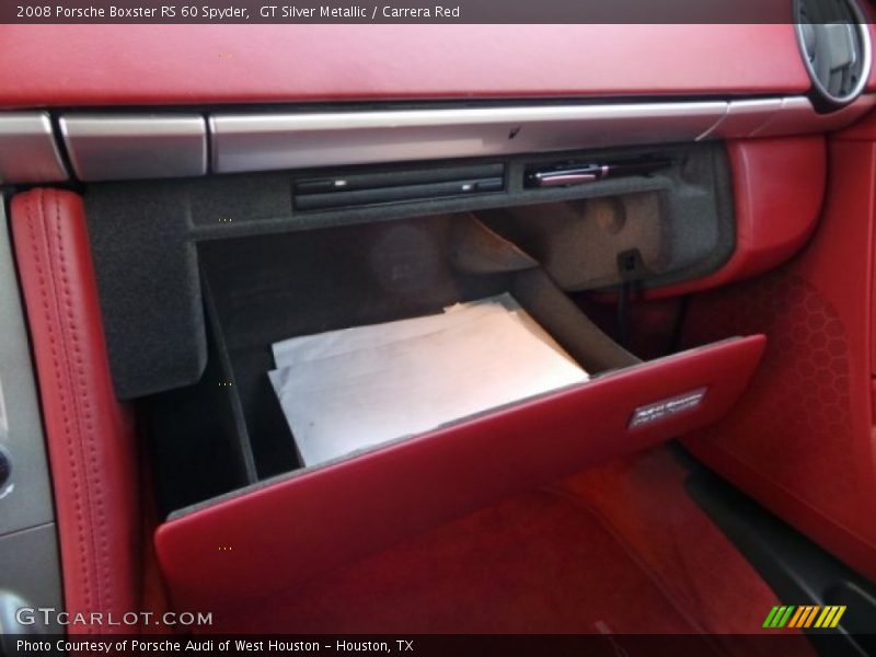 GT Silver Metallic / Carrera Red 2008 Porsche Boxster RS 60 Spyder